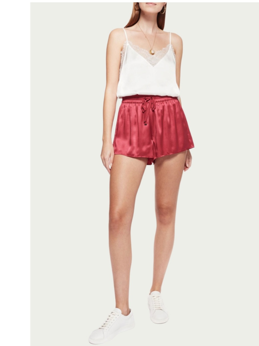 Cami Nyc Jillian Short Cerise Fuchsia Silk S